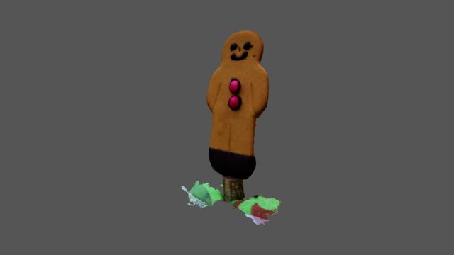 Gingerbreadman 3D Model