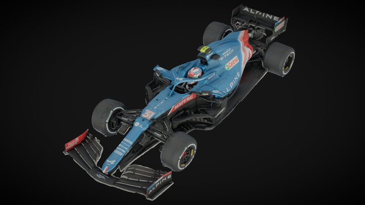 Alpine A521 Formula One car Alpine F1 Team – Kostenloses 3D-Modell STL