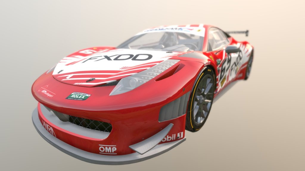 Ferrari 458 GT3 Race Car - 3D model by Daniel.de.Silva [6f2533d ...