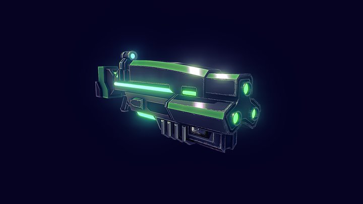 Sci Fi Gun 3D Model