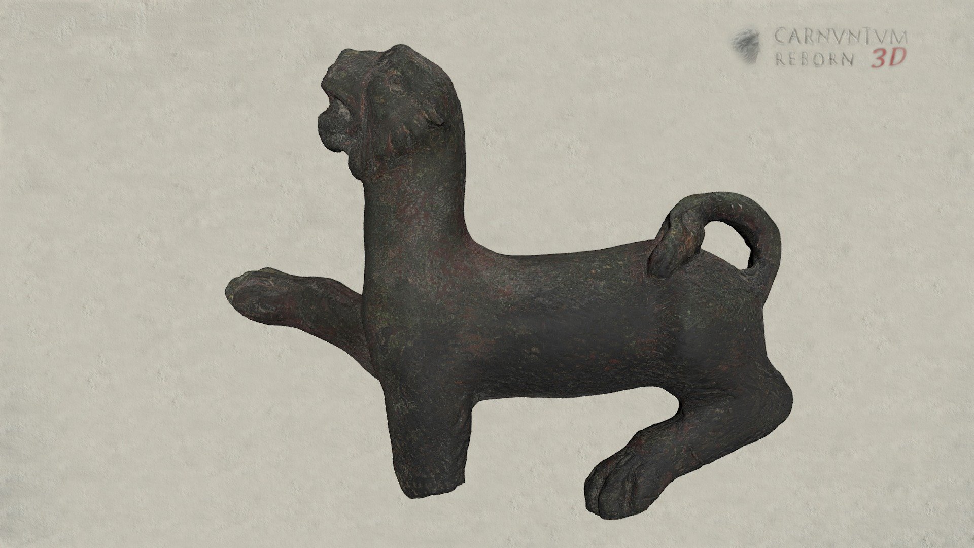Statuette eines Löwen — Sketchfab embed 3D viewer