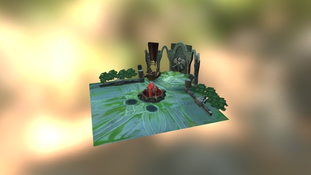 Summoner's Rift Low Poly MDL Final 3D Model