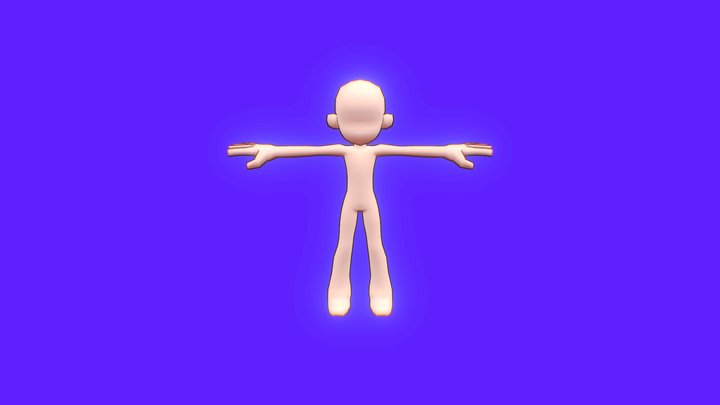 ©mazko free lowpoly chibi base model 3D Model