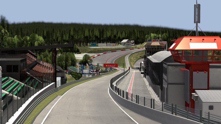 Circuit de Spa-Francorchamps 2009 layout – Modello 3D gratuito STL