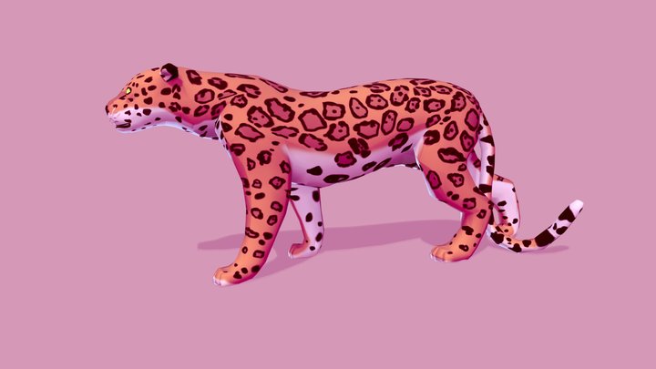 Golden Jaguar 3D Model