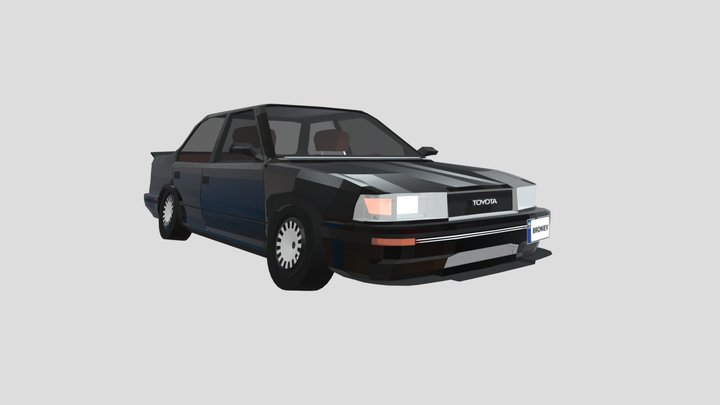 Tuned Toyota AE92 3D Model