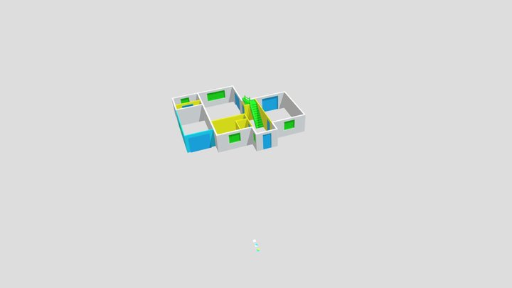 21-028 Stairs without floor 3D Model