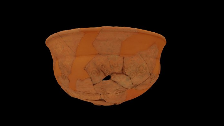 Cunco Terra Sigillata Hispánica Tardía(Drag. 37) 3D Model