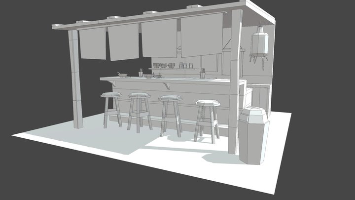 Ramen Shop 3D Model