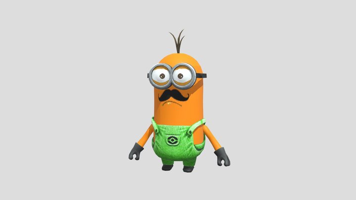 Mexican Minion. (Orange Minion/Uncle Minion.) 3D Model
