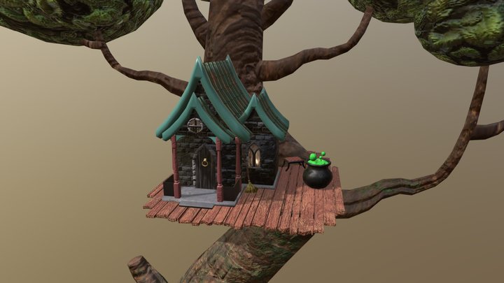 Witch Hut 3D Model