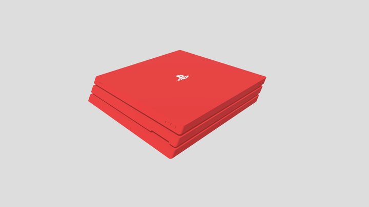 PS4 Pro 3D Model