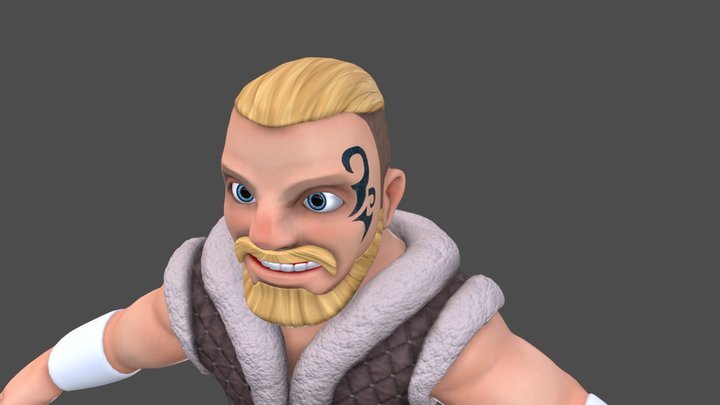 男戰Ver.2表情 3D Model