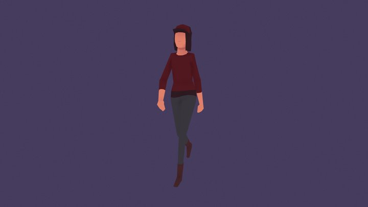 Low Poly Character 3D Model