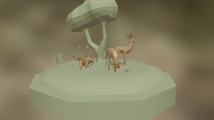 The Stage - Deer WIP 3 3D Model
