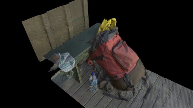 Backpack @ Mt Heale hut 3D Model