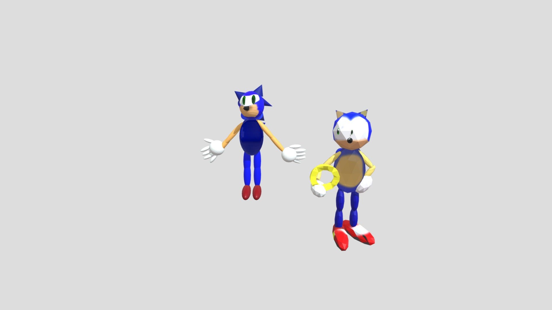 Posed Low Poly Sonic10 6