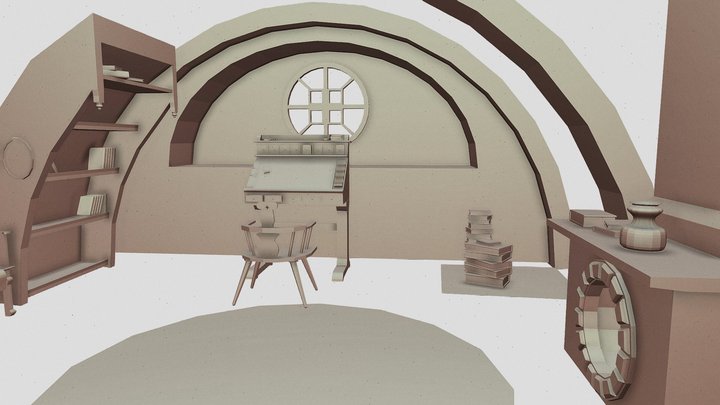 Bilbo's Study (Model only) 3D Model