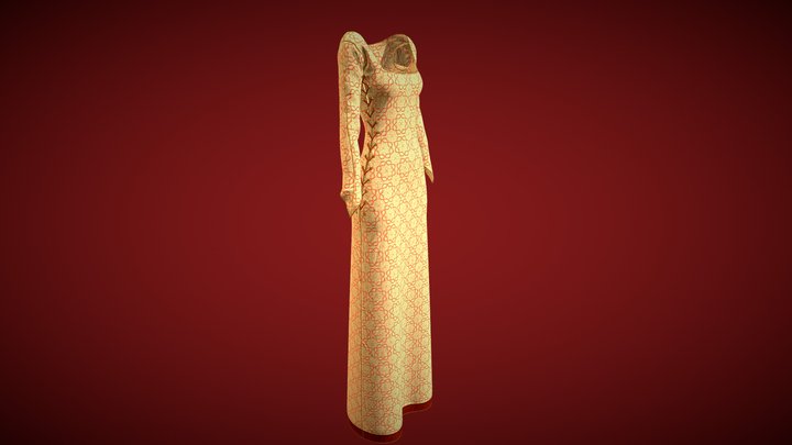 Dress #1 (La Dame à la licorne) 3D Model