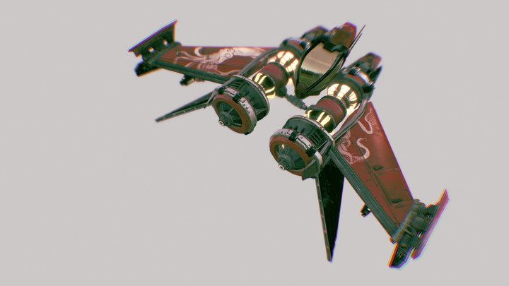 Spaceship 3D Model