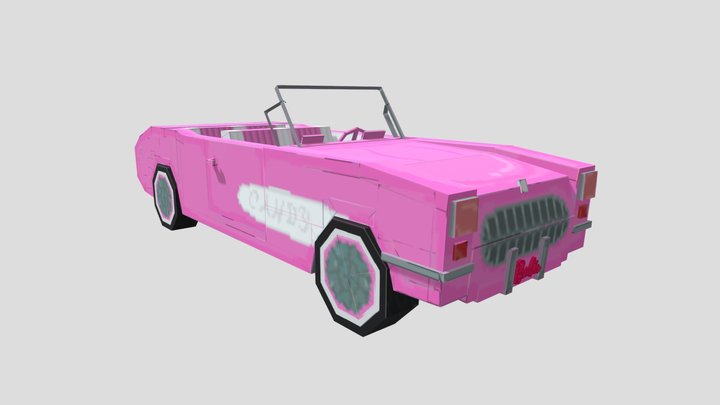 Barbie Lego Car 3D Model