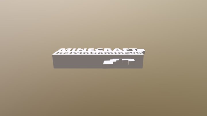 minecraft nameplate 3D Model