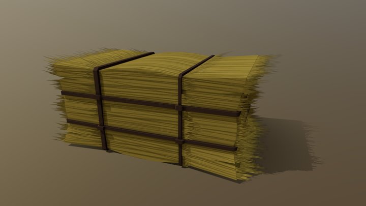 Hay Bale 3D Model