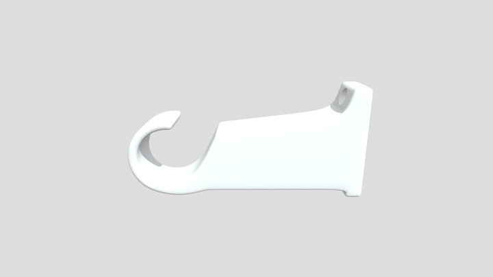 Small Curtain Hook 3D Model