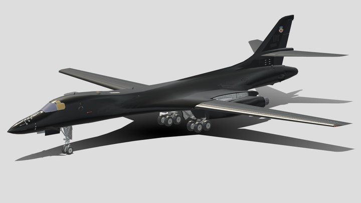 Rockwell B-1A Lancer Strategic Bomber Aircraft – Modello 3D gratuito STL