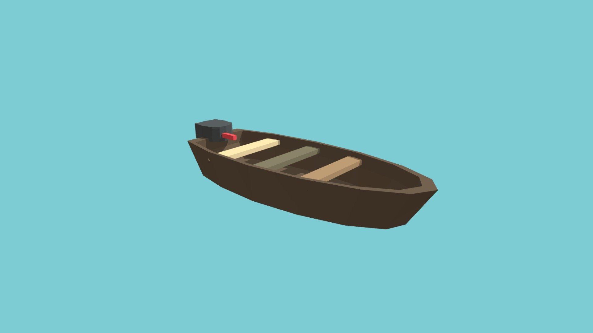 LowPoly Rowboat