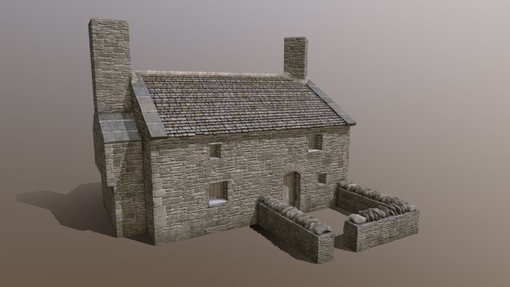Slate Cottage 3D Model