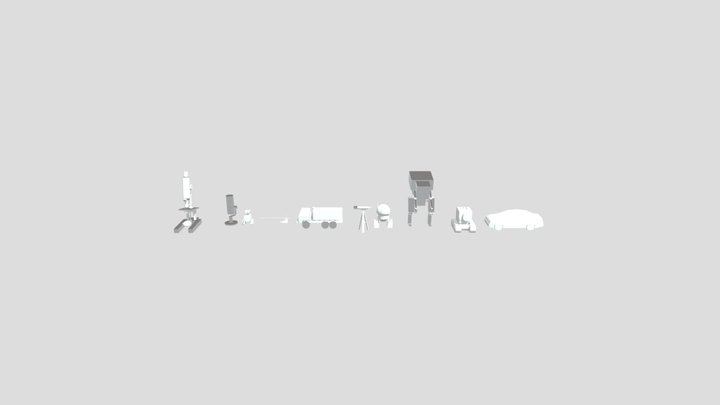 Блокинг 3D Model