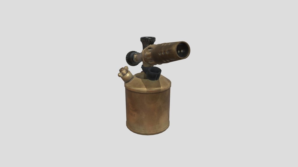 Antique Industrial Brass Blowtorch