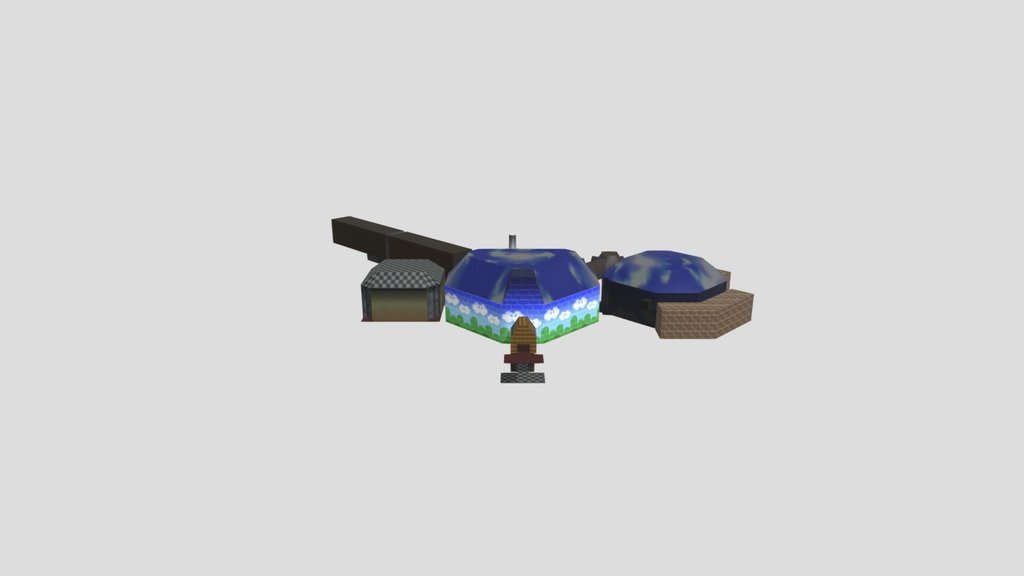 Super Mario 64 Peach's Castle Interior_ 1F