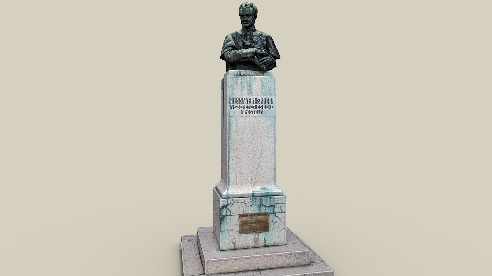 Sándor Giesswein — Sketchfab embed 3D viewer