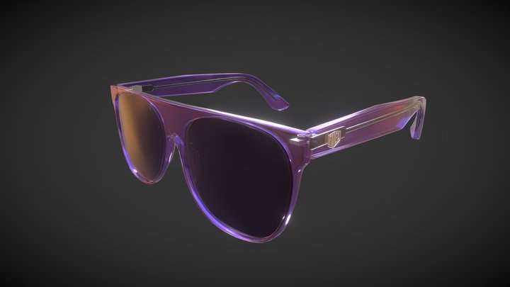 Fuel Glasses - Nice Guy Eddie transparent model 3D Model