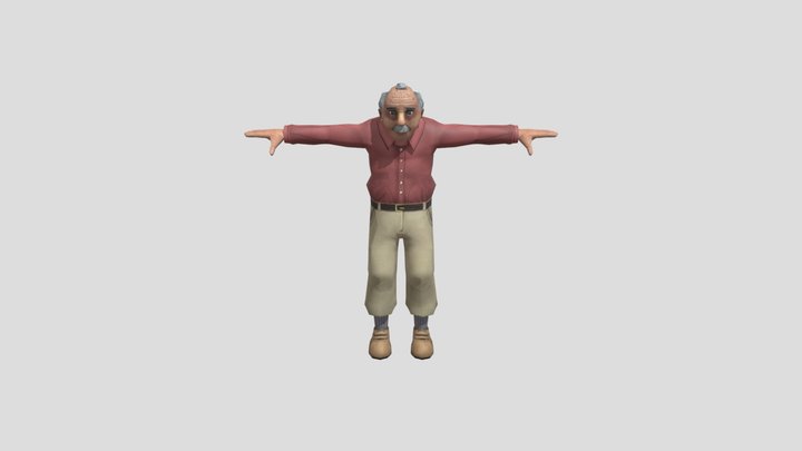 Old man from Postal Rudux 3D Model
