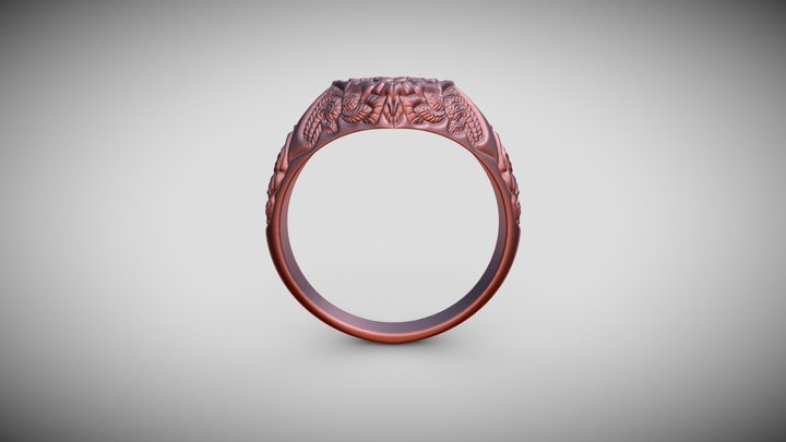 Light Weight Simple Plain Mens Ring 3D Model - 3d Jewelry Models