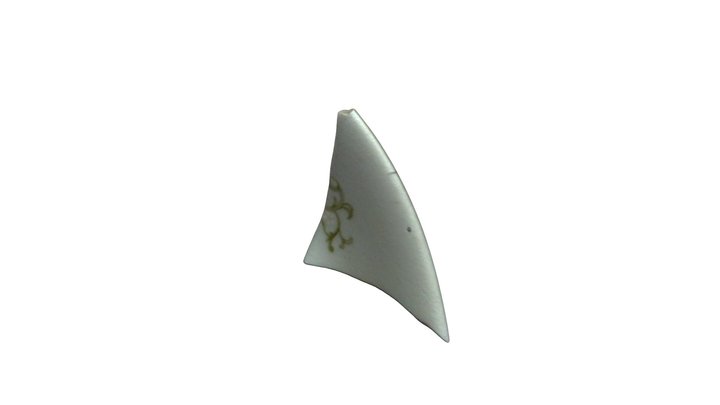 Africatown Lewis Quarters Whiteware Sherd 1 3D Model