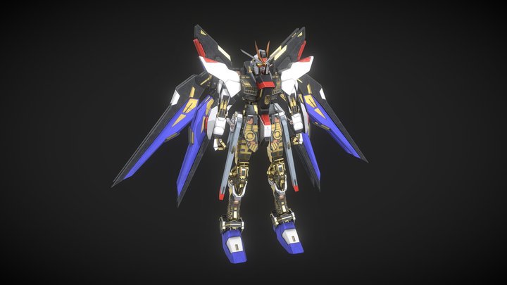 ZGMF-X20A Strike Freedom Gundam (Internal) 3D Model