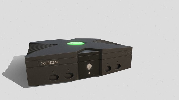 original xbox console 3D Model