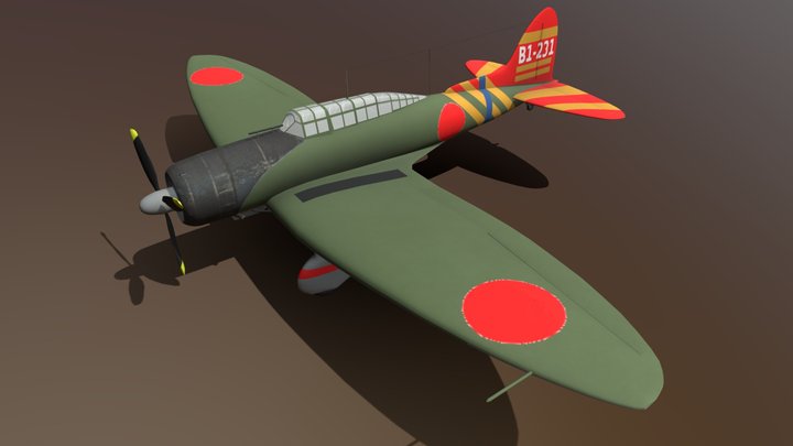 Aichi D3A "Val" – Modello 3D gratuito STL