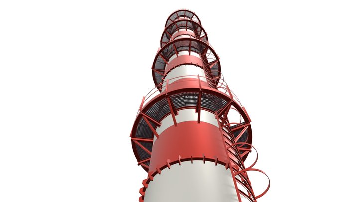Industrial chimney 3D Model