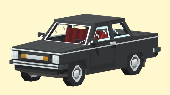 Black ZAZ [Blockbench] 3D Model