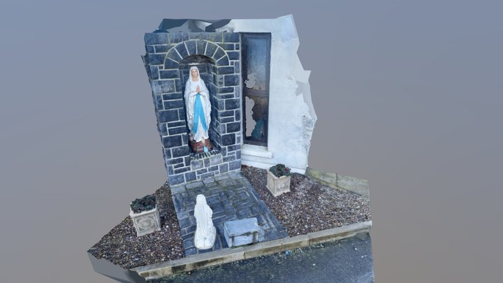 Lackagh Church, Mary Statue 3D Model