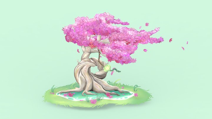 Spring Sakura 3D Model