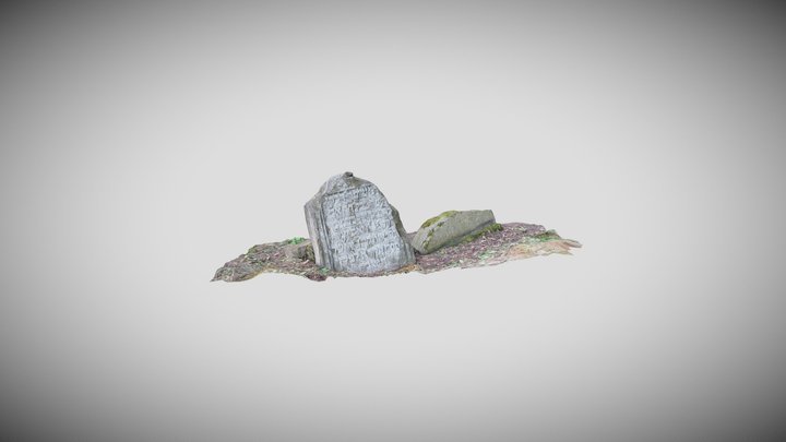 Matzevah 1 - Przysucha Jewish Cemetery 3D Model