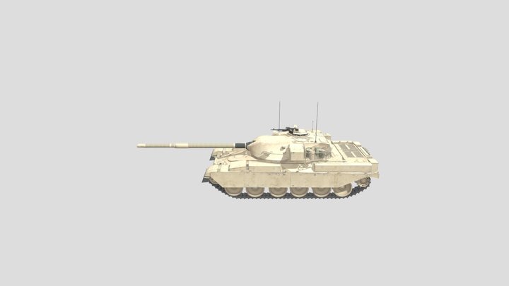Chieftain Mk.3 Tank WIP 3D Model