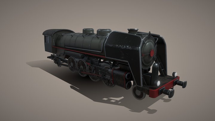 Locomotive SNCF 141R 3D Model