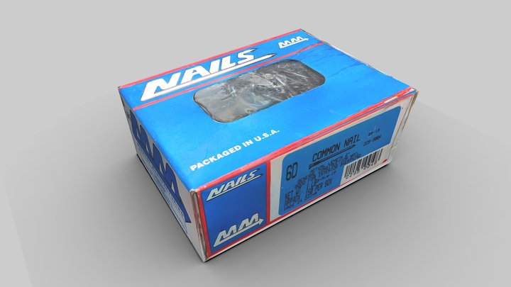 Box of nails photoscan LOWPOLY – Modèle 3D gratuit STL